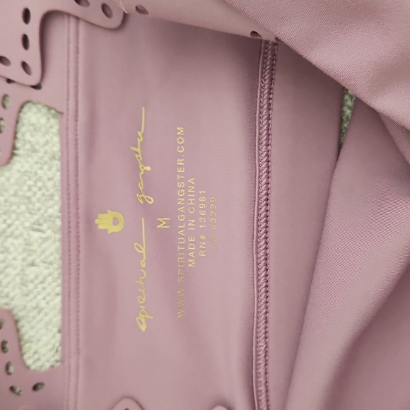 Spiritual Gangster Medium Felicity Dream Tech Eco Jersey Bra Crop Top Scallop - Picture 5 of 5